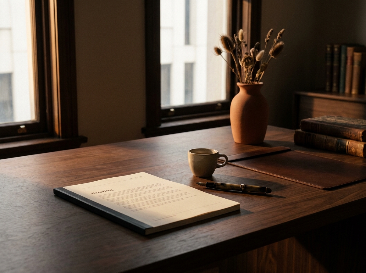 Private investment office briefings — confidential engagement