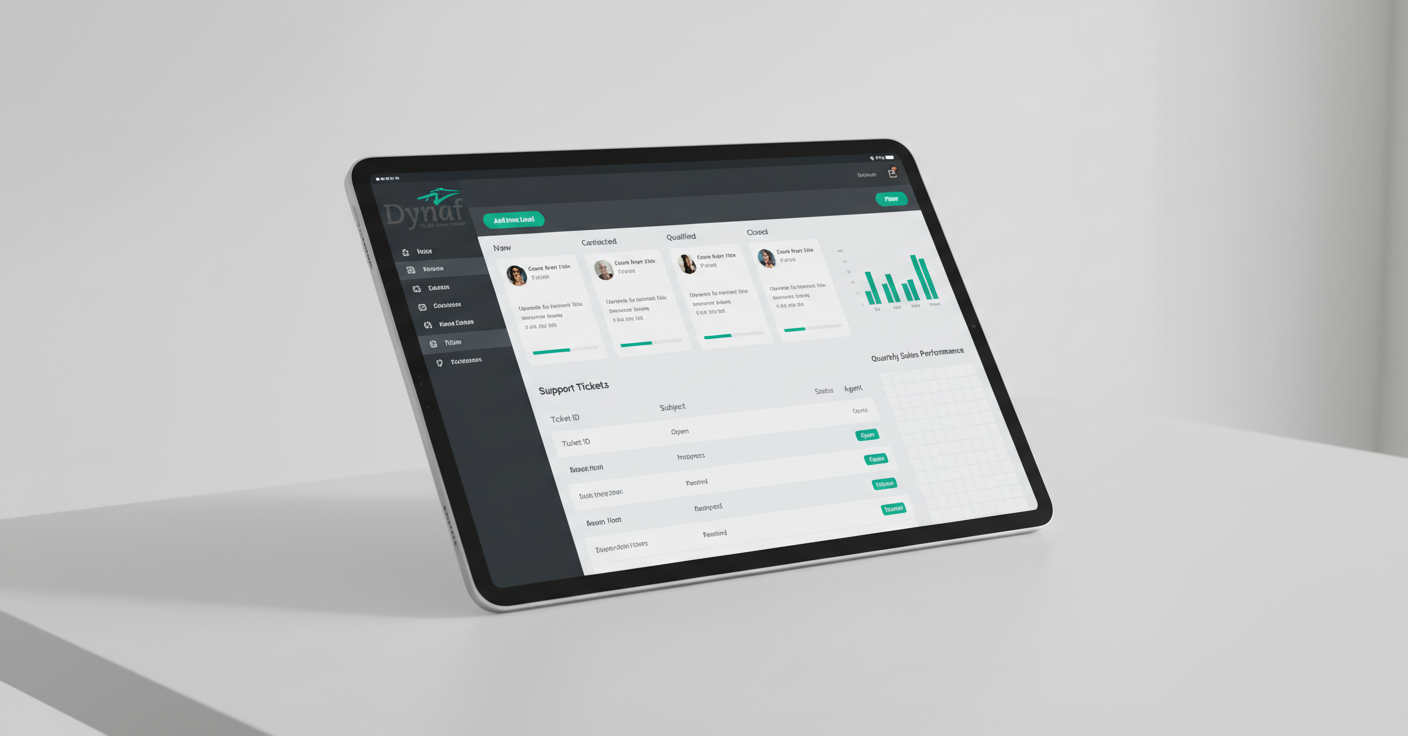 AI Sales & Support Portal CRM Dashboard